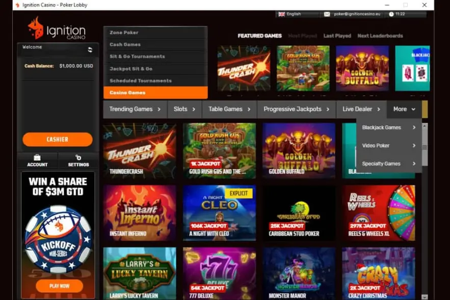 Join ignitionCasino Today